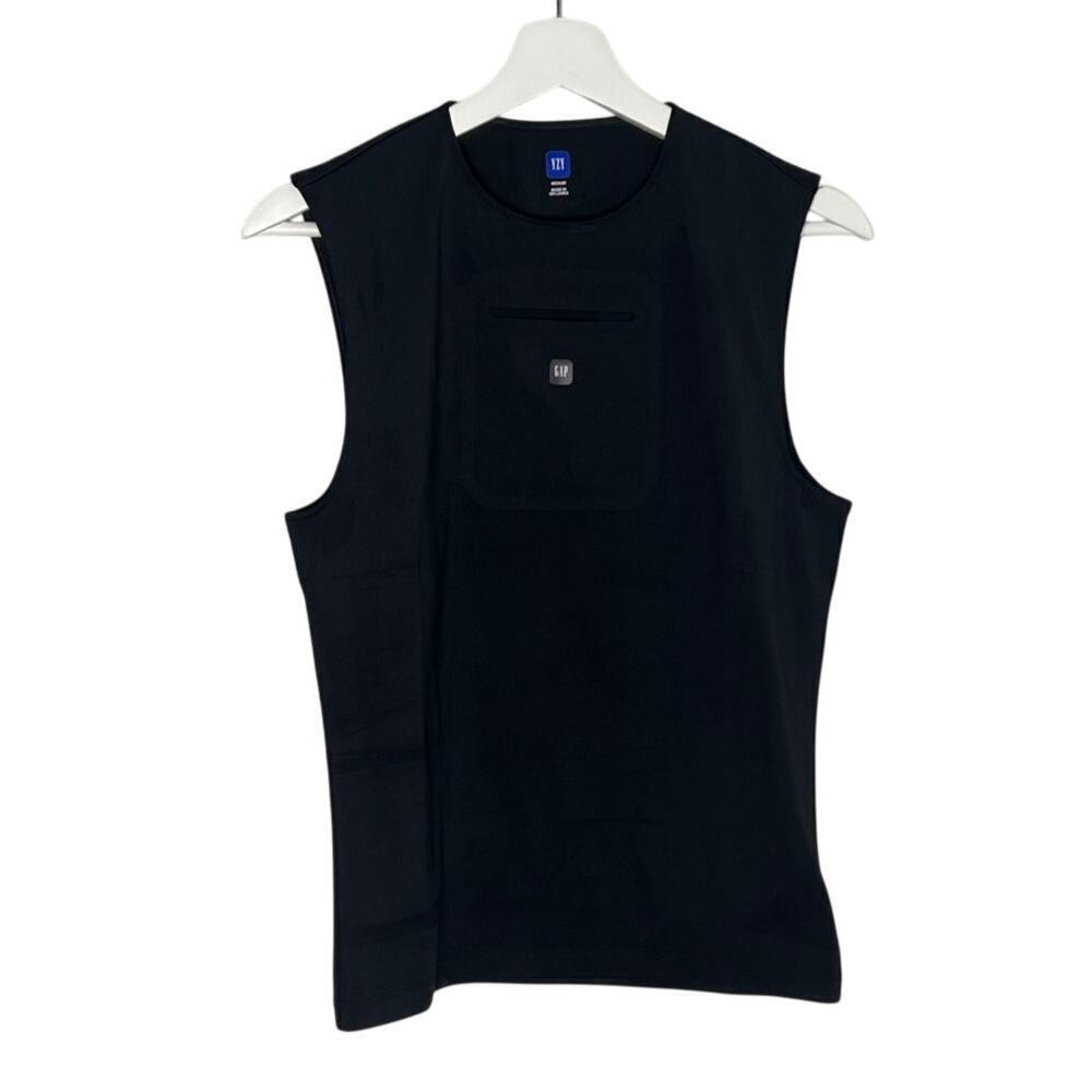 Yeezy x Gap Sleeveless Round Neck Loose Athletic Tank Top Black Women's Size M